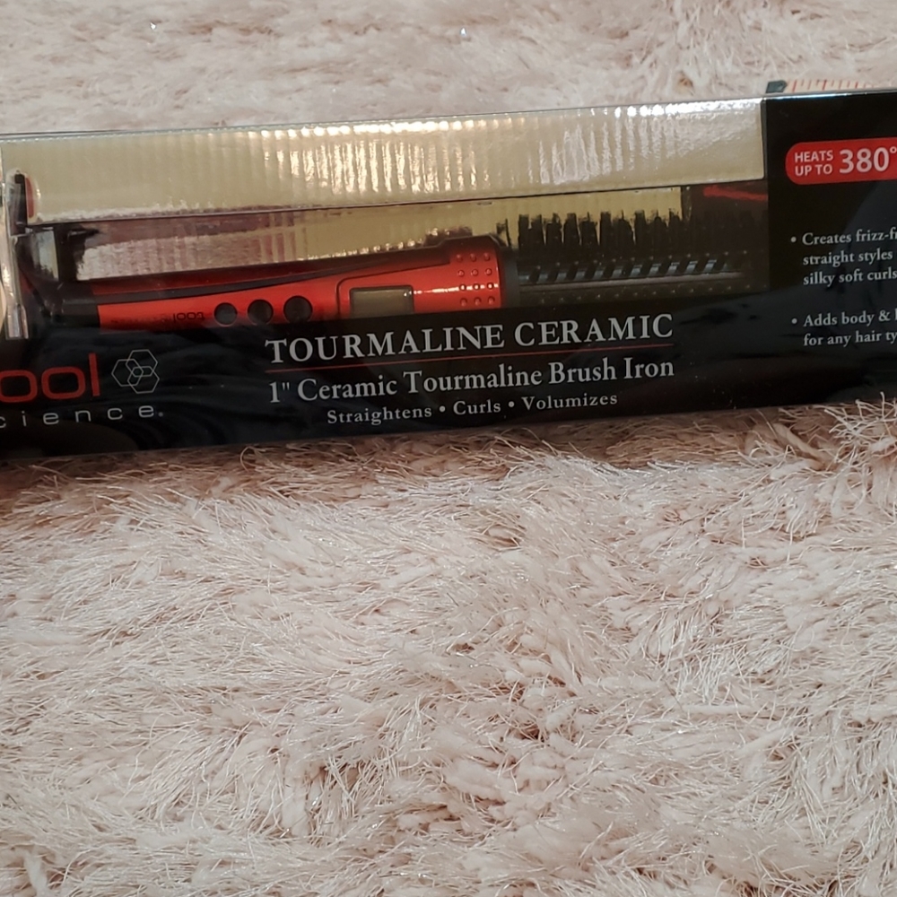 ceramic tourmaline brush iron